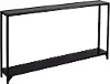 CM2656 Bergen Narrow Black Metal Console Table