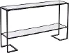 CM2659 Horten Black Narrow Console Table