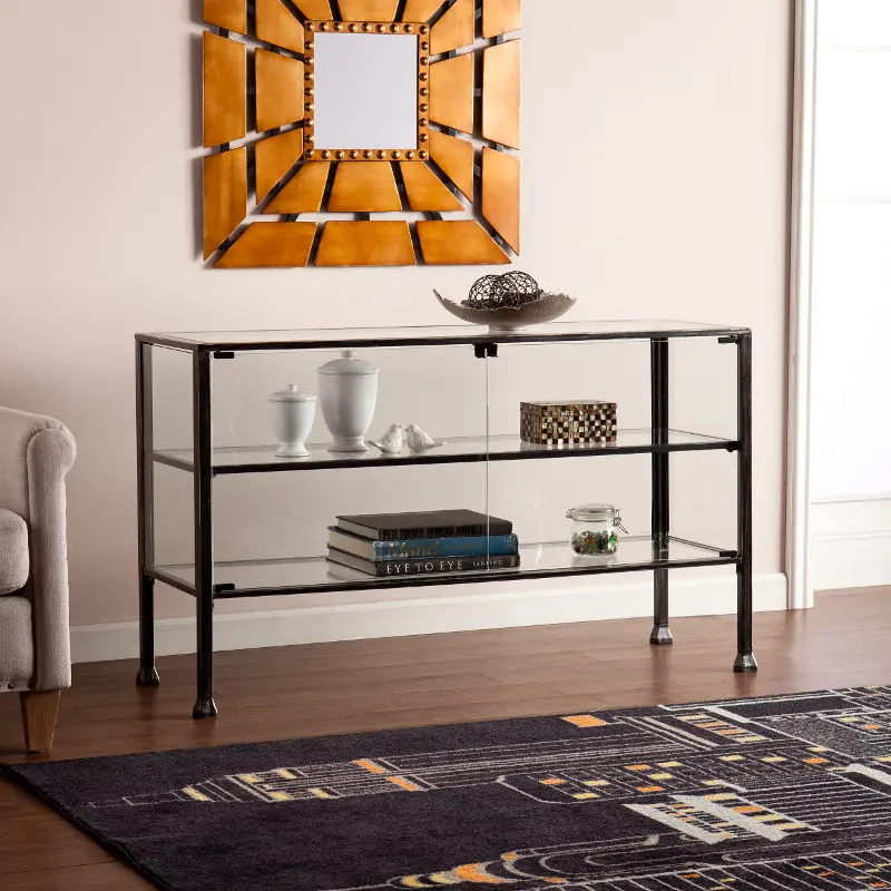 Terrarium Glass Display Console