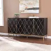 DN1111930 Marradi Black & Gold Sideboard Cabinet