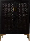 HZ1141041 Rolliston Black and Gold Bar Cabinet