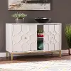 HZ1153005 Gramdlynn White Two-Door Accent Cabinet