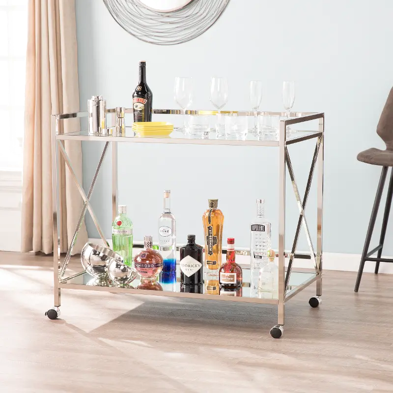 Maxton Silver Bar Cart