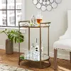 HZ2596 Gardner Small Space Gold Bar Table