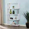 HZ3579 Beckerman White Asymmetrical Bookcase