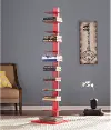 HZ9492 Stewartby Poppy Red Spine Tower Bookshelf
