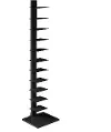 HZ9493 Stewartby Black Spine Tower Bookshelf