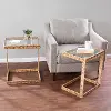 OC1084606 Ismaya Water Hyacinth & Glass C Tables – Set of 2