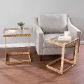 OC1084606 Ismaya Water Hyacinth & Glass C Tables – Set of 2