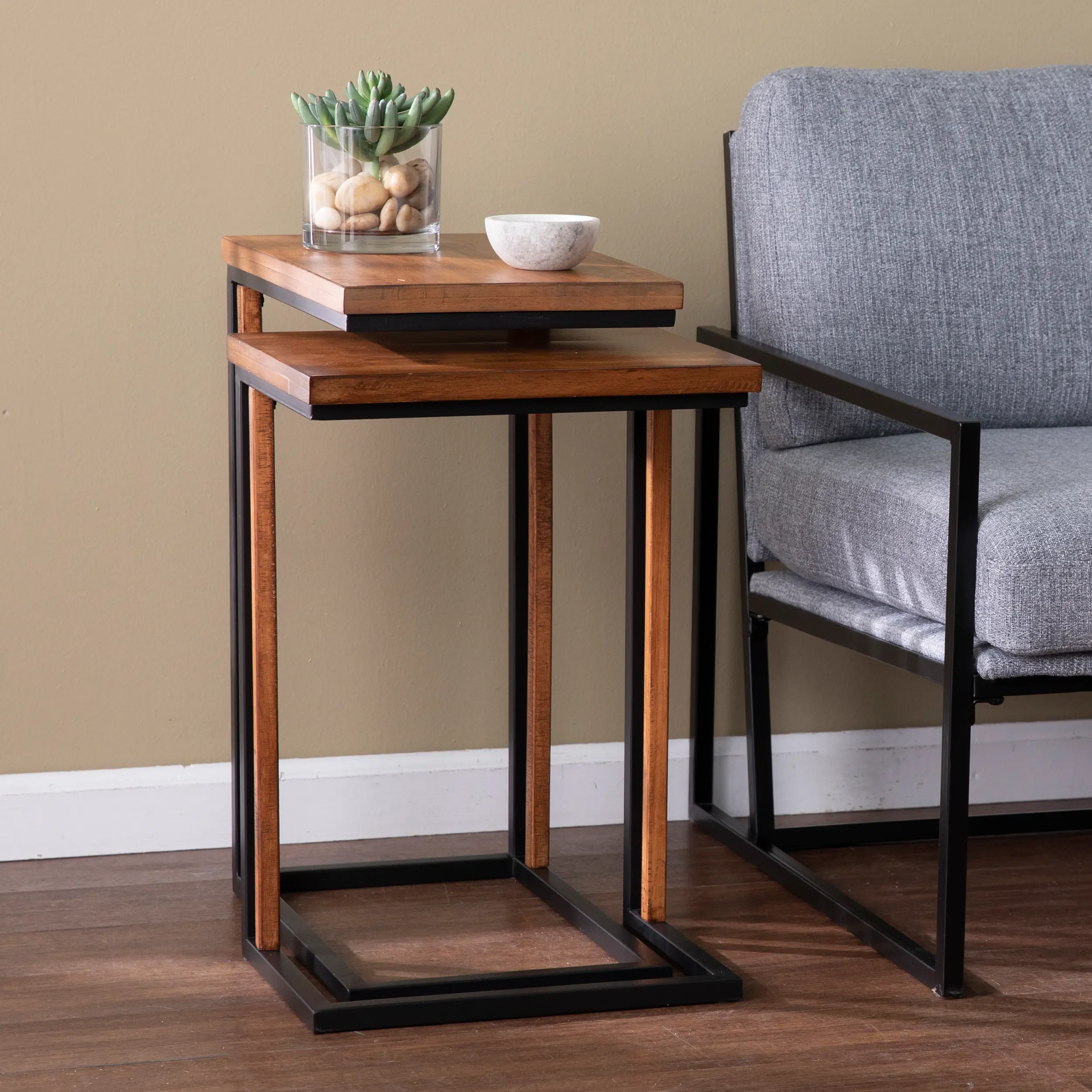 OC1092104 Sabanti Industrial Nesting C-Tables – Set of 2-3