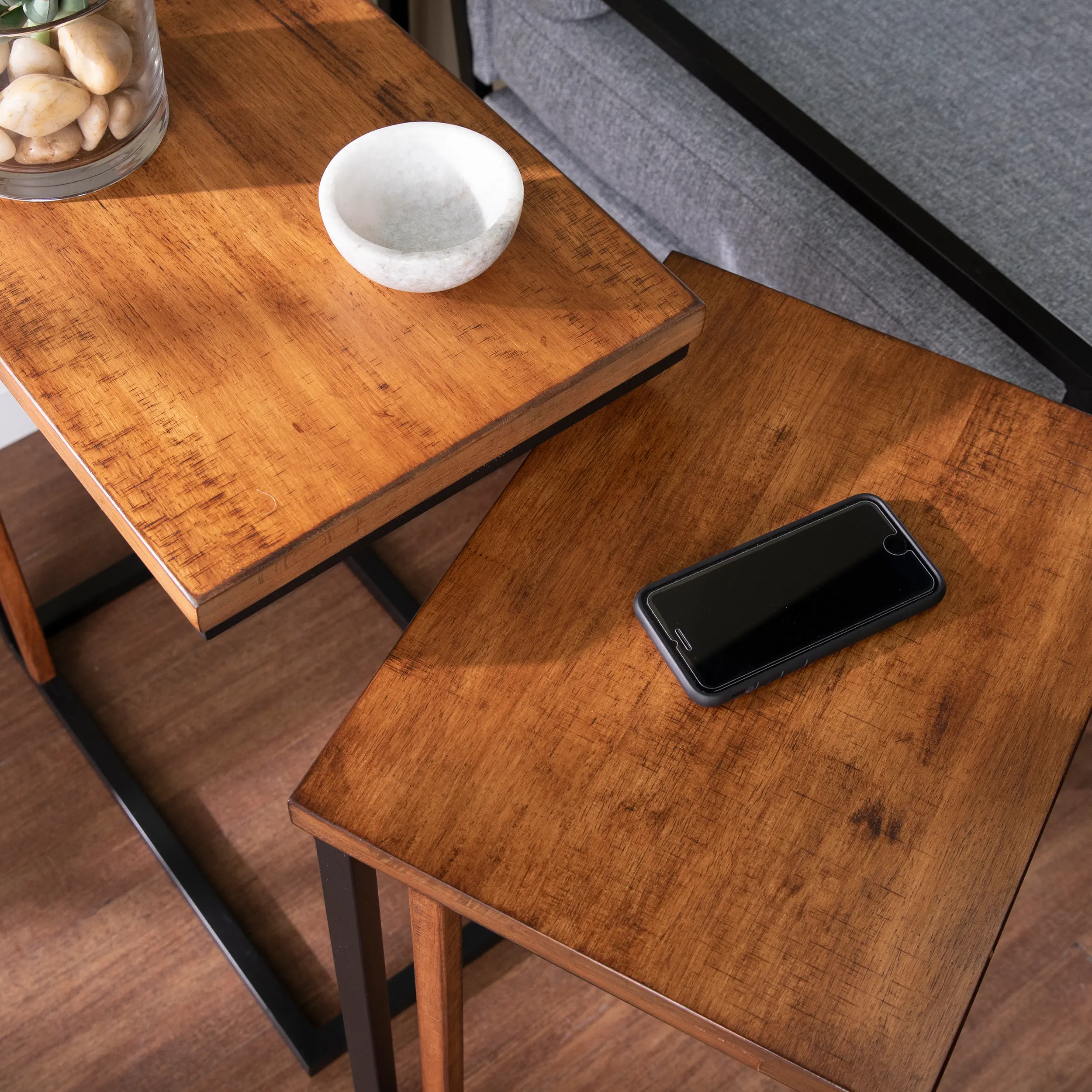 OC1092104 Sabanti Industrial Nesting C-Tables – Set of 2-4