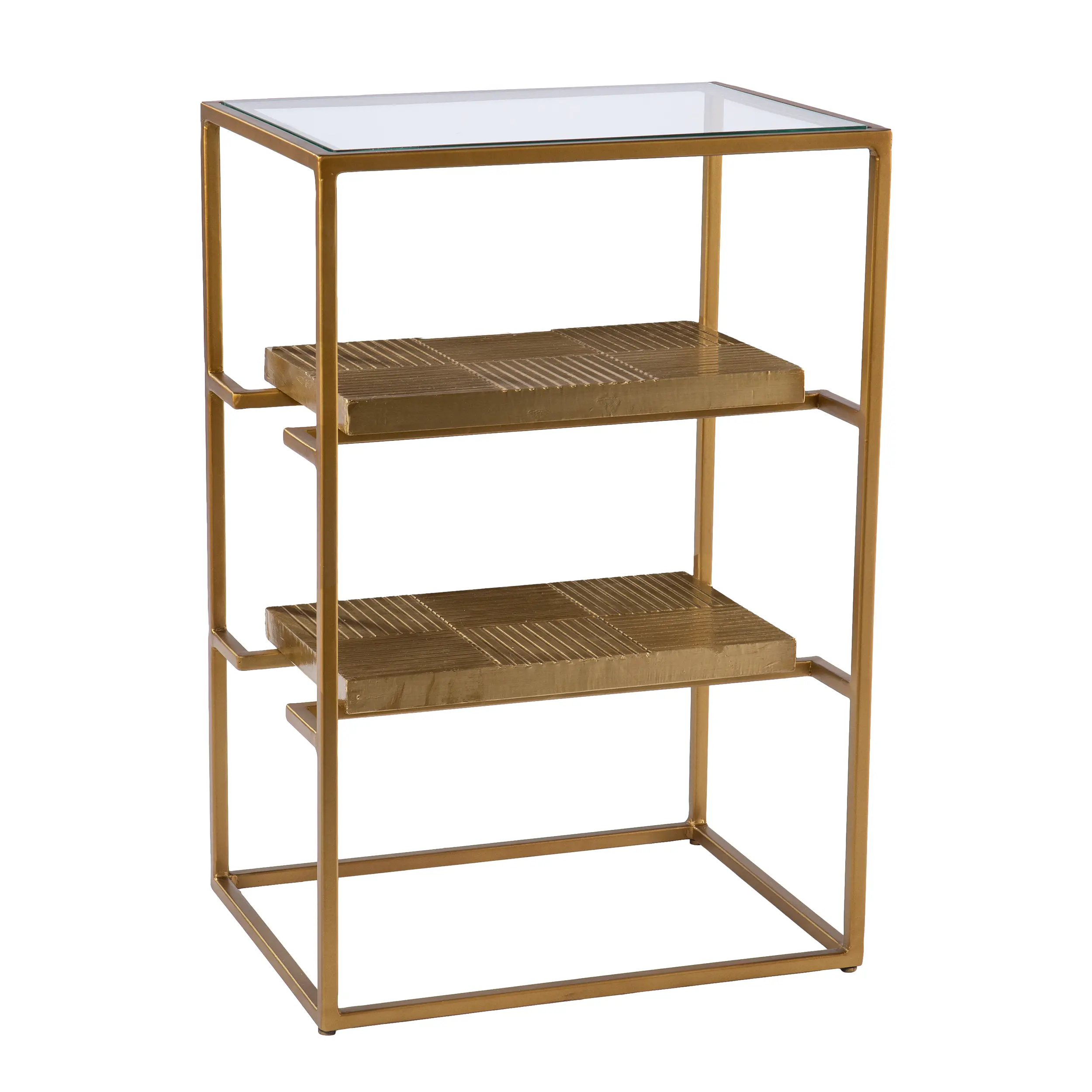 OC1098206 Penketh Gold End Table with Glass-Top-1
