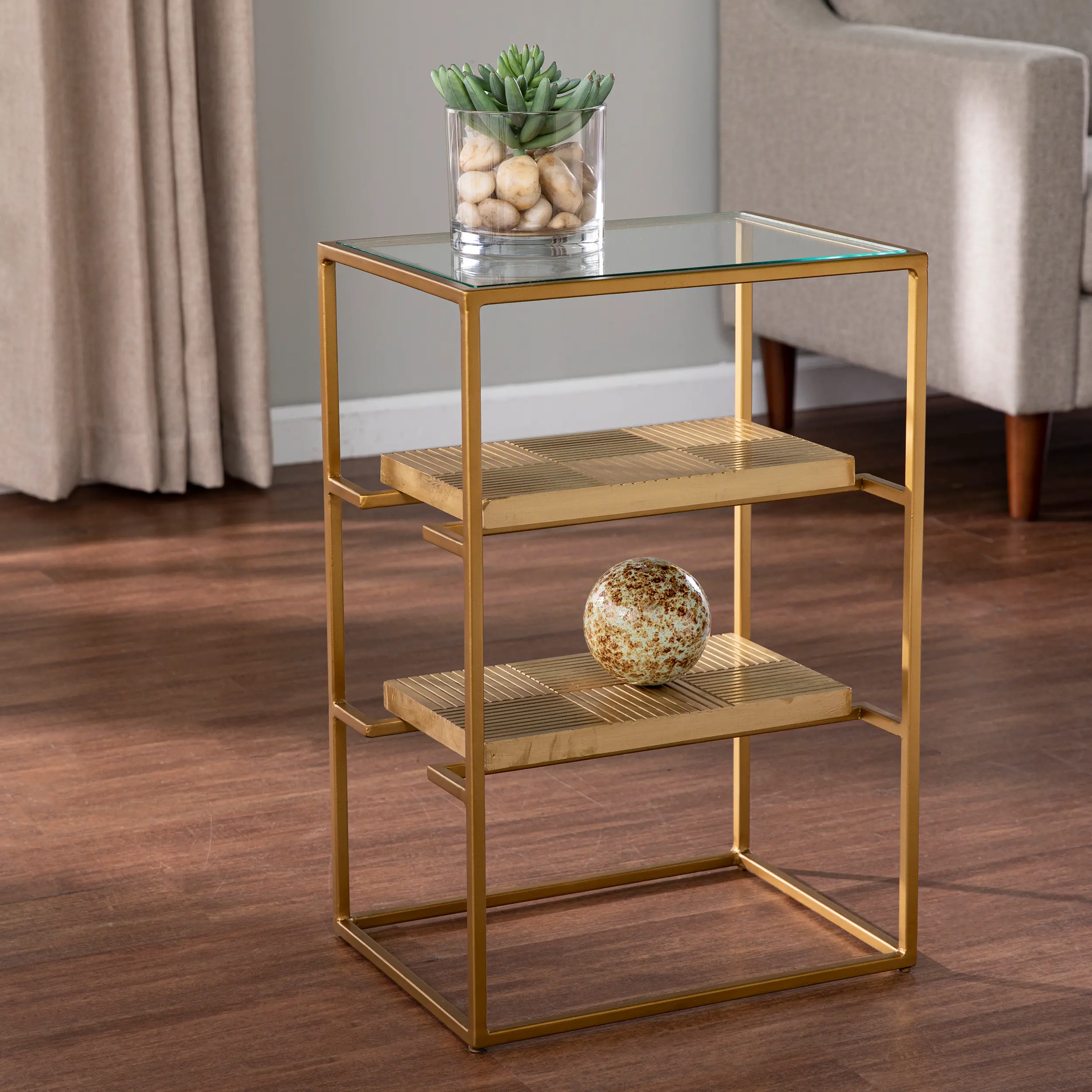 OC1098206 Penketh Gold End Table with Glass-Top-2