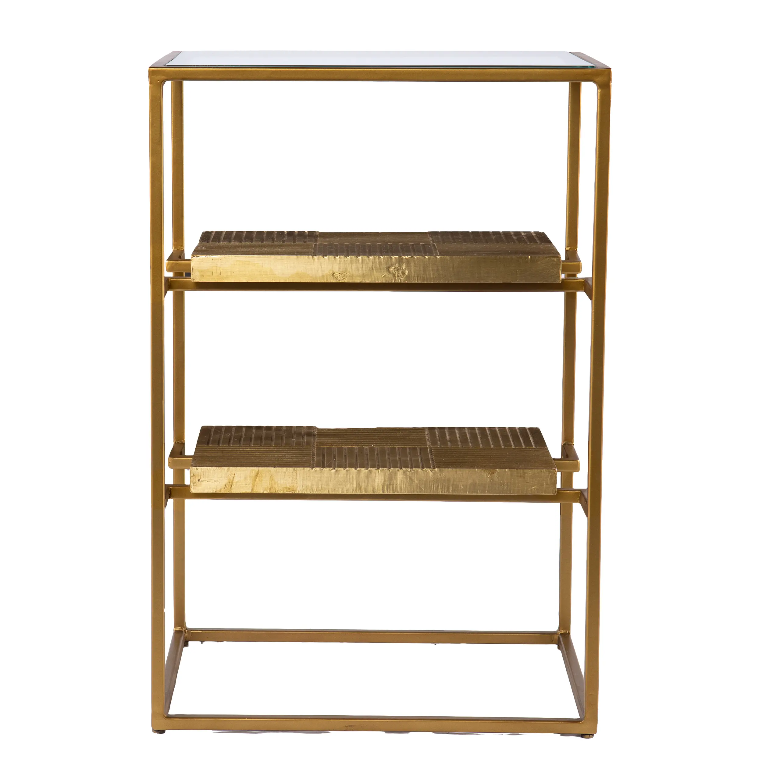 OC1098206 Penketh Gold End Table with Glass-Top-4