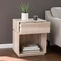 OC1106906 Mortayne Whitewash End Table with Charging Station