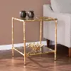 OC1107006 Oversley Gold & Glass-Top Accent Table