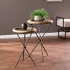 OC1159904 Crellon Glass-Top Accent Tables – Set of 2