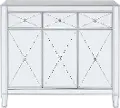 OC9151 Mirage 3-Door Mirrored Accent Cabinet