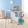 OC9665 Crafty White Sewing Table