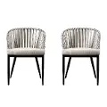 OD1086108 Melilani Outdoor Wicker Chairs with Cushions, Set of 2