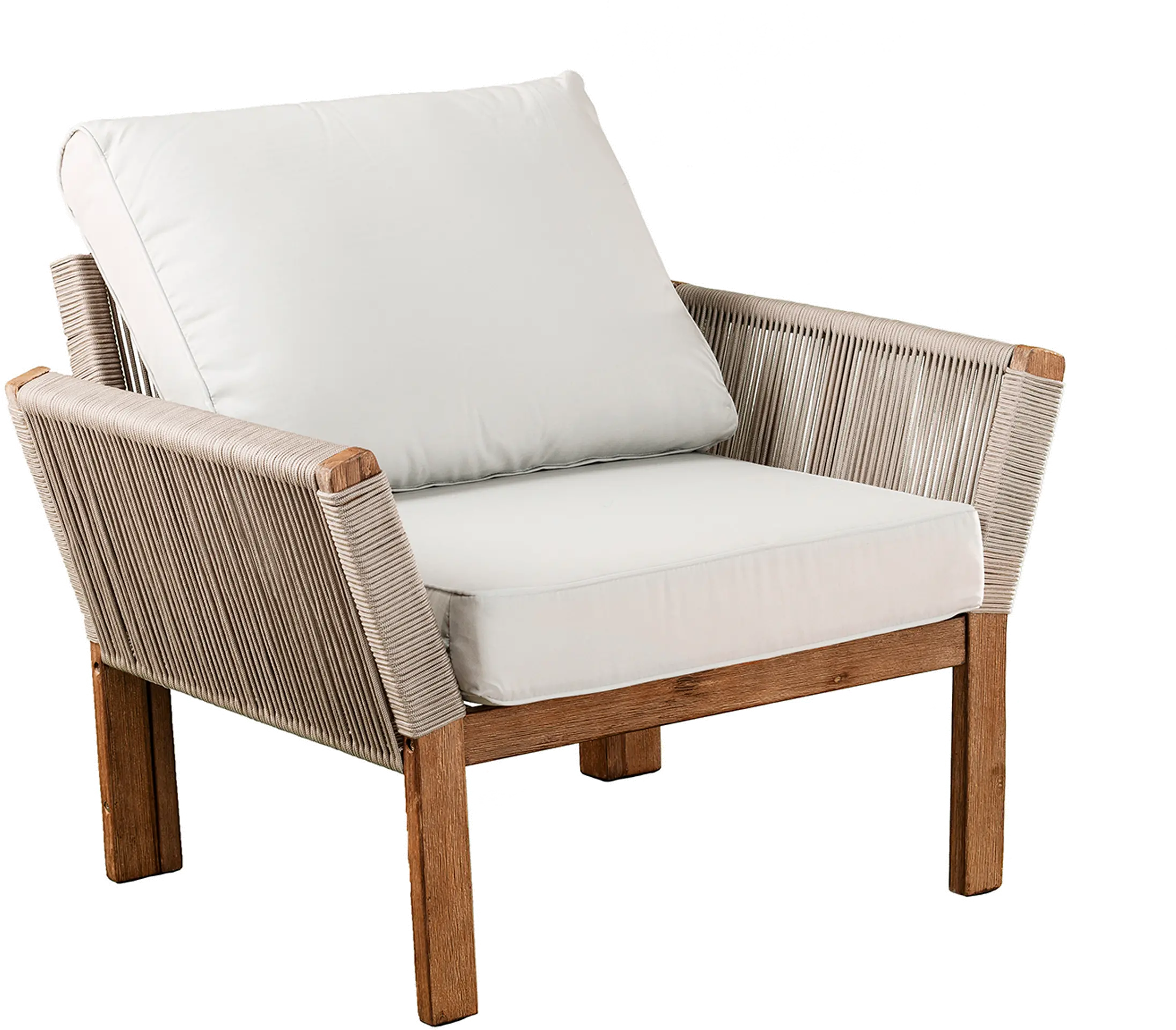 OD10893 Brendina Natural & White 4 Piece Outdoor Seating Set-4