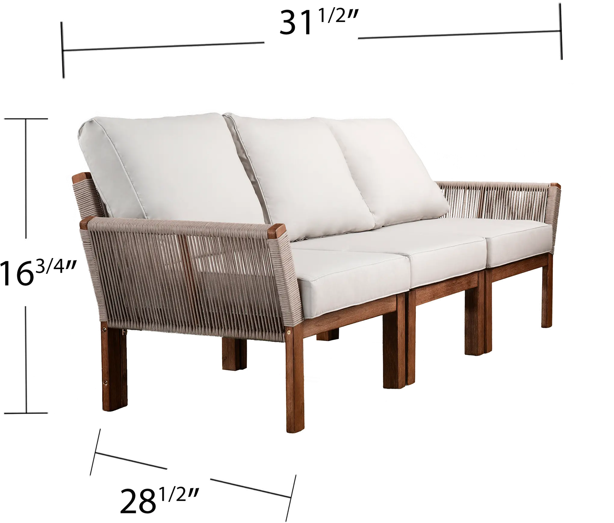 OD10893 Brendina Natural & White 4 Piece Outdoor Seating Set-6