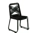 OD1089508 Holly & Martin Padko Outdoor Black Rope Chairs, Set of 2