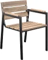 OD1132308 Standlake Wood Slatted Outdoor Chairs, Set of 2