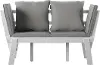 OD1167609 Dolavon White and Gray Outdoor Convertible Lounge Chair