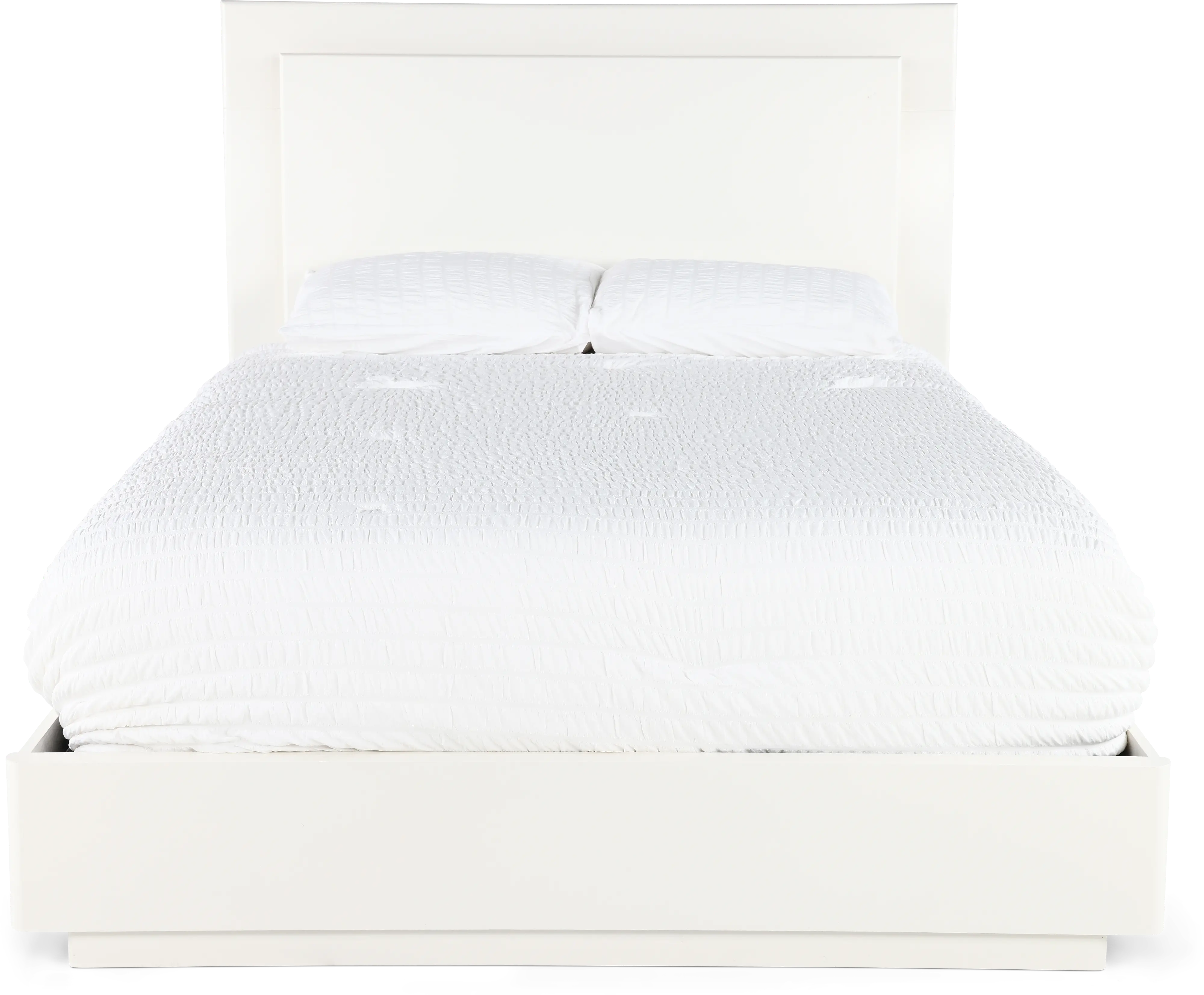 Miami White Queen Bed-5