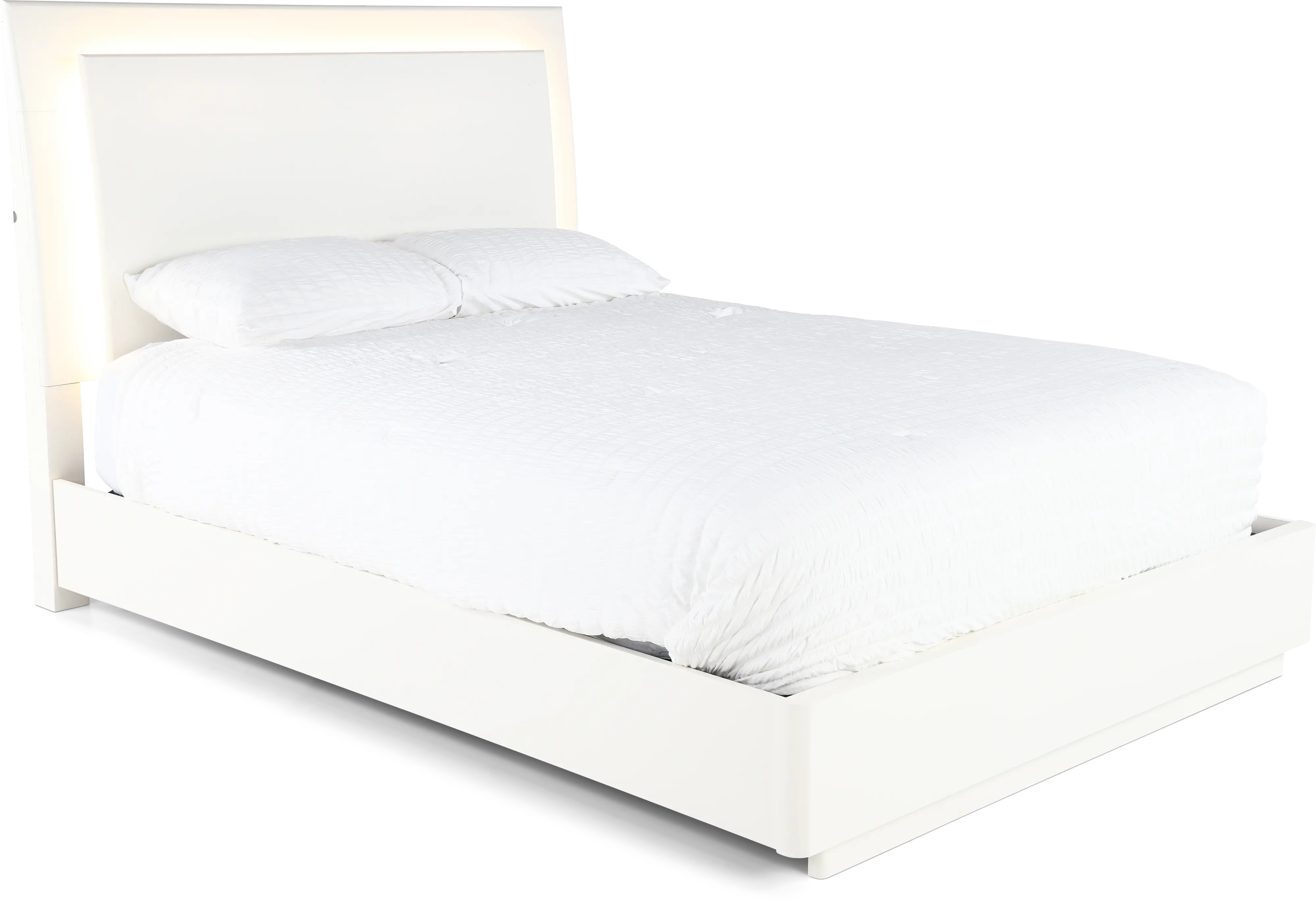 Miami White Queen Bed-7
