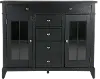 Macon Black Server Buffet