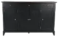Macon Black Credenza