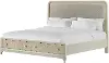 Skyline Beige-Gray King Storage Bed