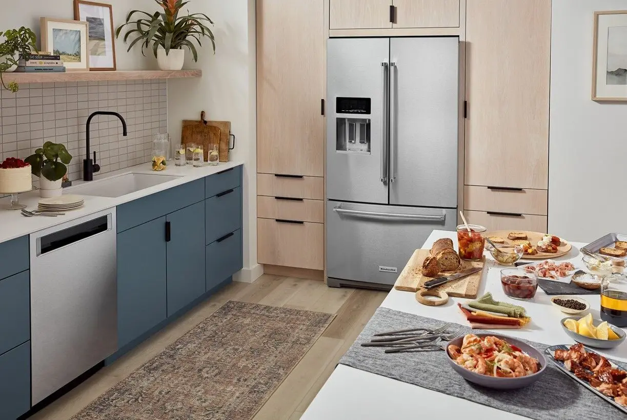 KRFF577KPS KitchenAid 27 Cu. Ft. 3-Door Refrigerator with External Ice and Water Dispenser – Stainless Steel-2