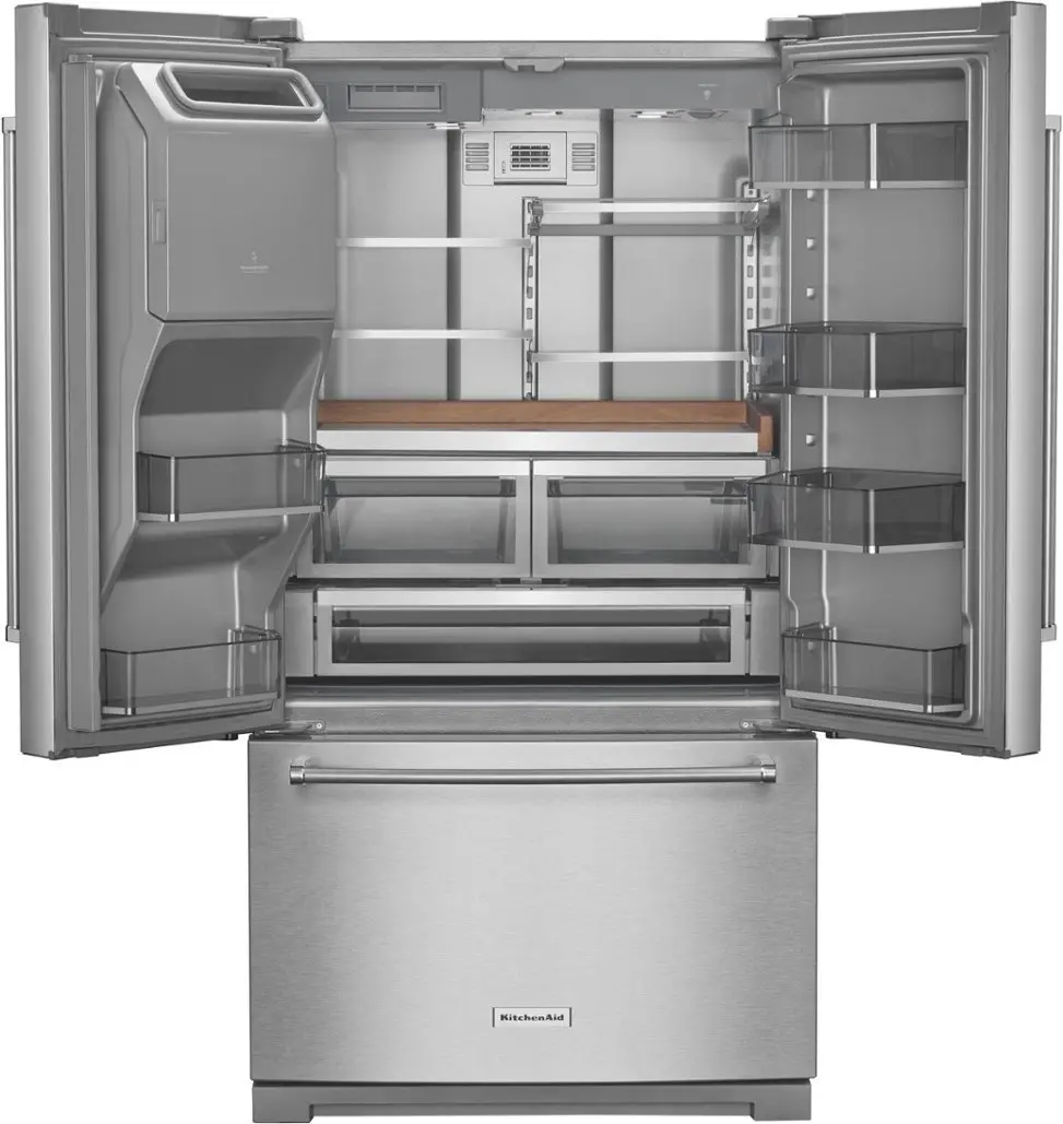 KRFF577KPS KitchenAid 27 Cu. Ft. 3-Door Refrigerator with External Ice and Water Dispenser – Stainless Steel-5