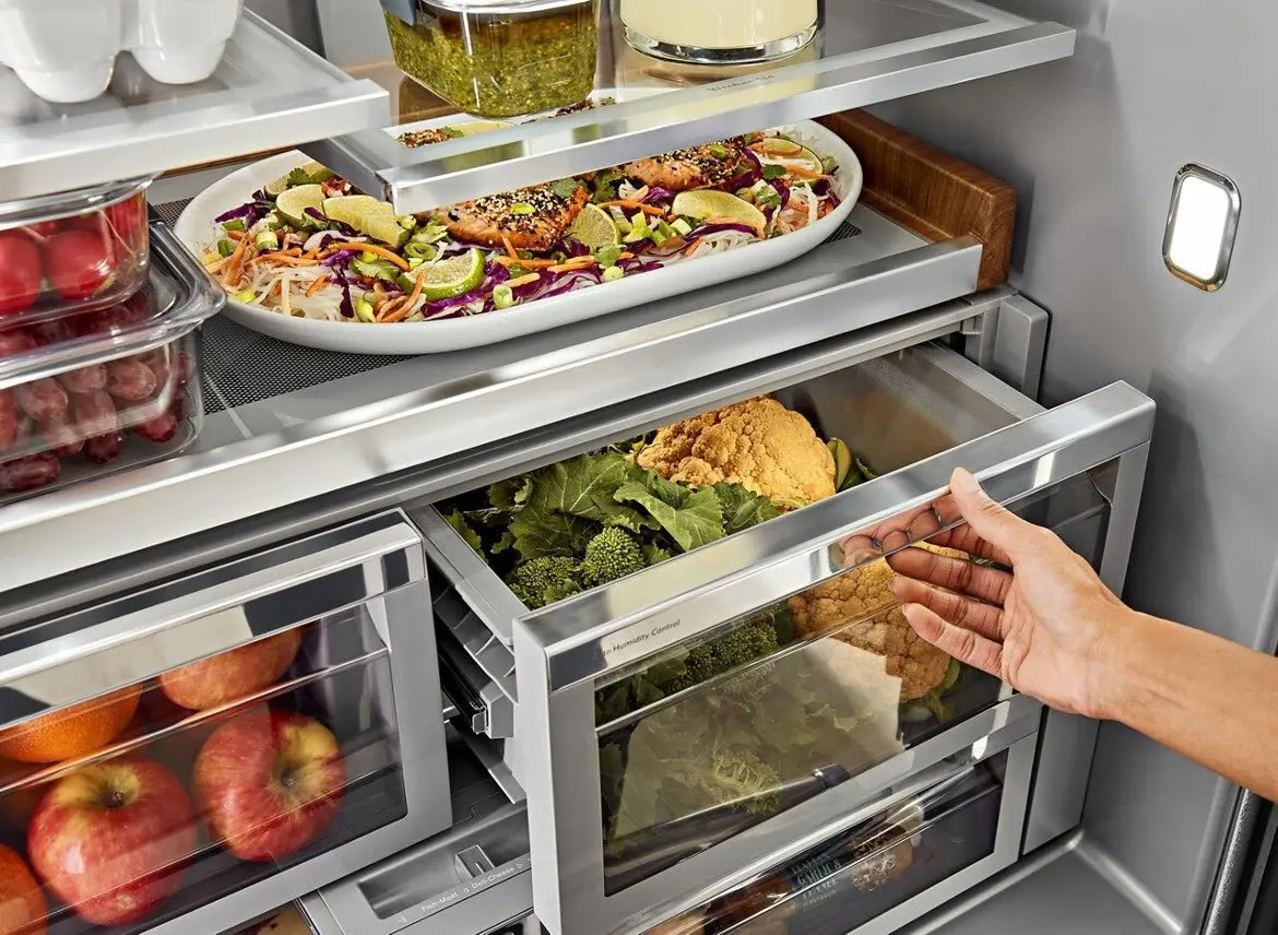 KRFF577KPS KitchenAid 27 Cu. Ft. 3-Door Refrigerator with External Ice and Water Dispenser – Stainless Steel-6