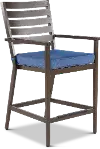 Adeline Blue Patio Bar Stool