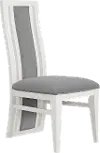 Miami White and Gray Dining Chair