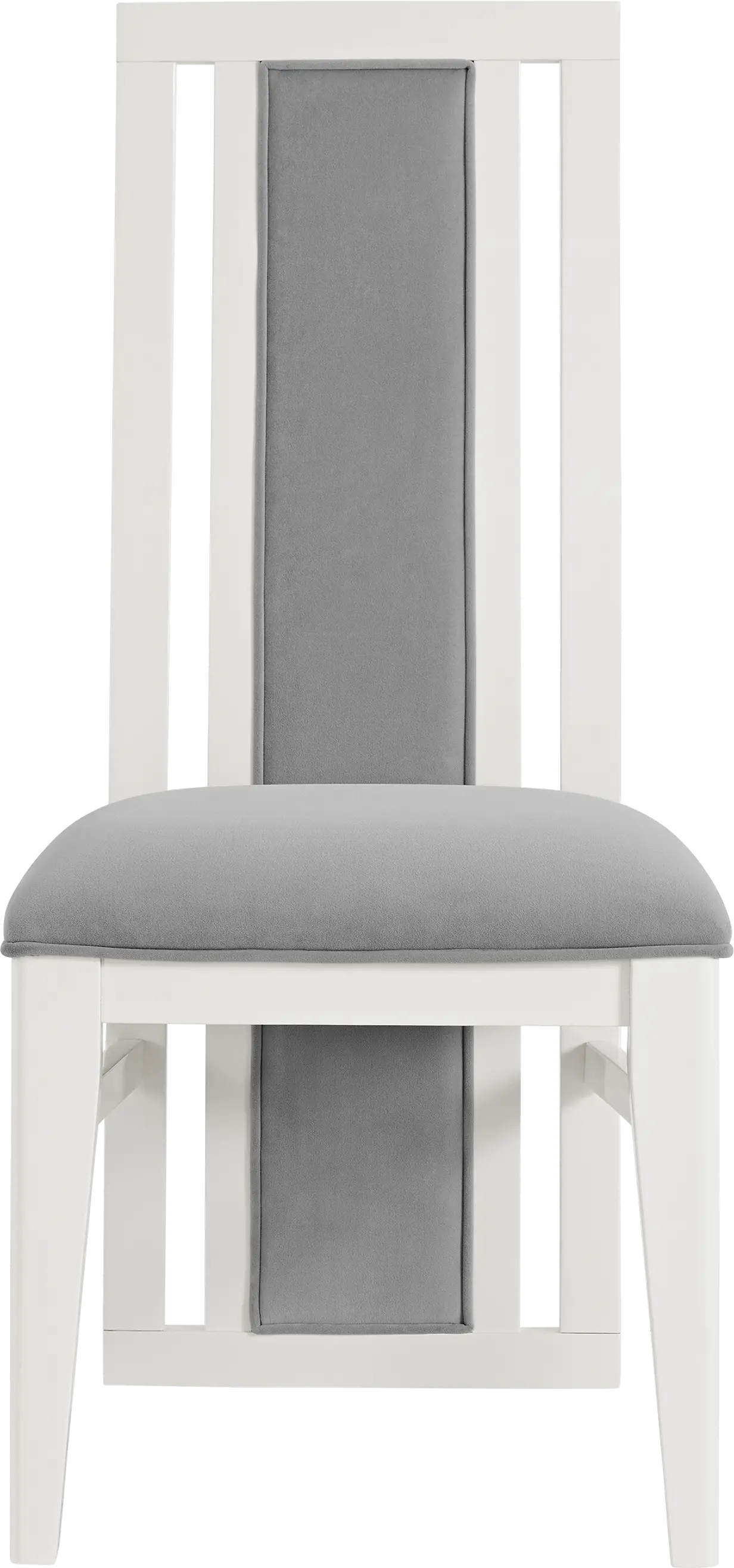 Miami White and Gray Dining Chair-2