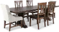 Villa Tobacco Brown 7 Piece Dining Set