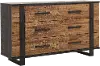 Gildone Natural and Dark Brown Dresser