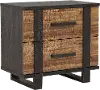 Gildone Natural and Dark Brown Nightstand