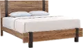Gildone Natural and Dark Brown Queen Bed