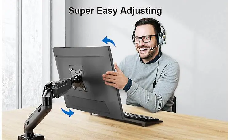 ErgoAV Gas Spring Mounting Arm For Monitors 13 to 27 -7