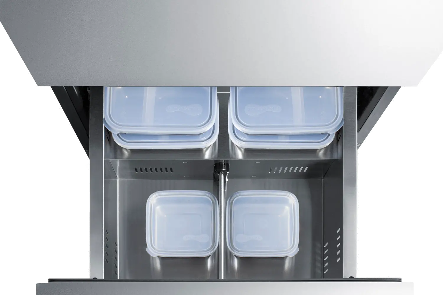 Summit 24 Wide 2-Drawer Freezer - Stainless Steel-7