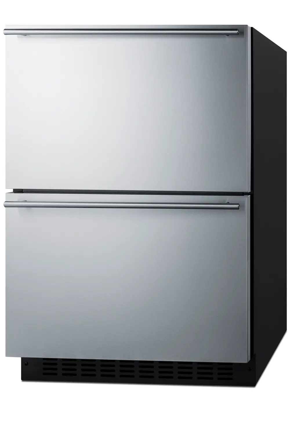 Summit 24 Wide Double Drawer Refrigerator & Freezer - Stainless Steel-1