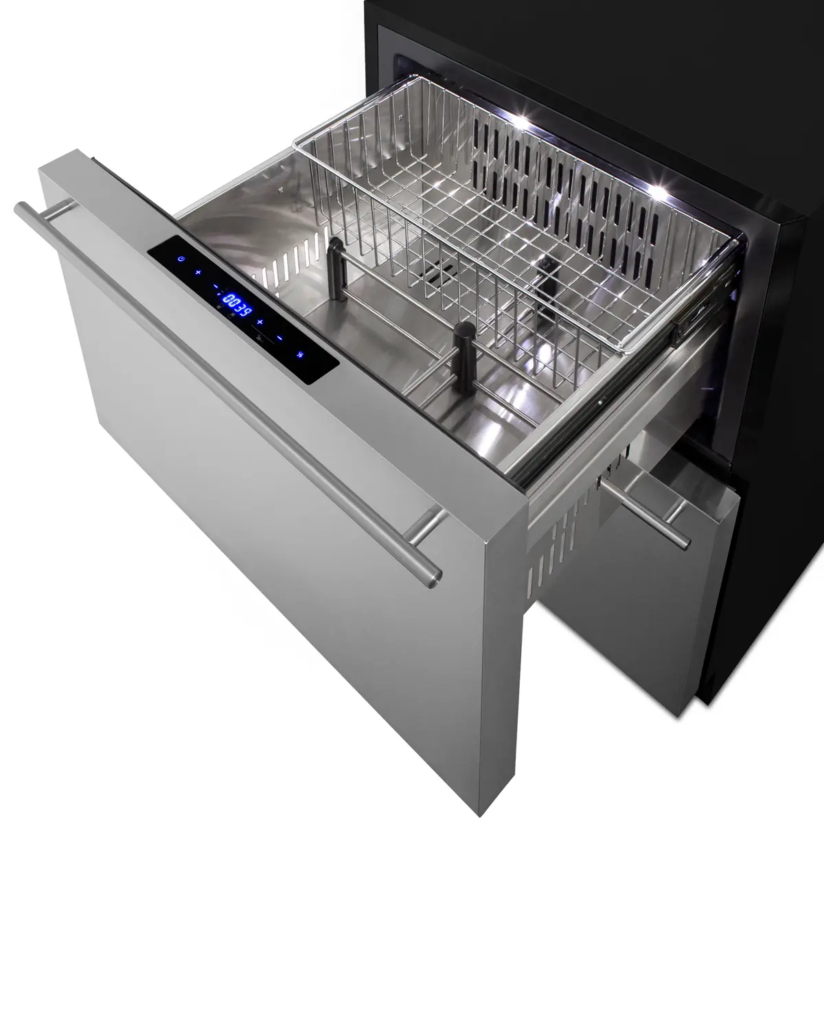 Summit 24 Wide Double Drawer Refrigerator & Freezer - Stainless Steel-5