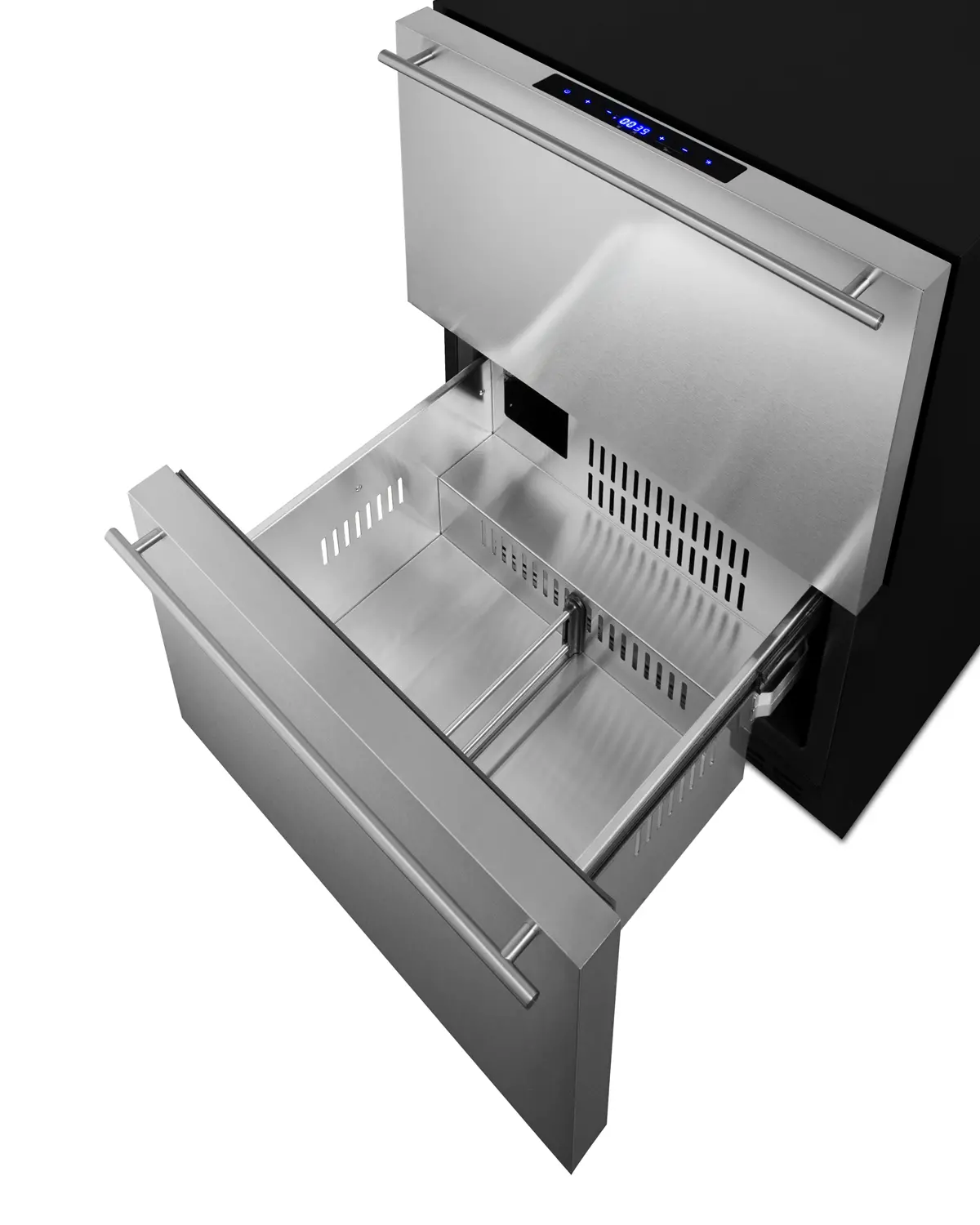 Summit 24 Wide Double Drawer Refrigerator & Freezer - Stainless Steel-7