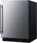 Summit 24 Wide Built-In Compact Freezer - Stainless Steel